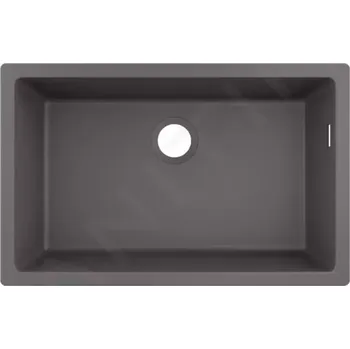 Granitový dřez Hansgrohe Dřezy Podstavný granitový dřez S510-U660, kamenná šedá, 43432290