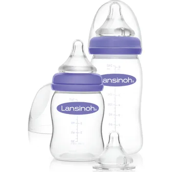 Kojenecká láhev Startovací set lahví 1x 160ml + 1x 240ml s NaturalWave TM savičkou (S+M+L)