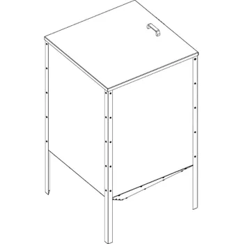 Kotel VIADRUS ECO zásobník na pelety - 725 litrů / 470 kg