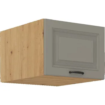 Kuchyňská skříňka LEMPERT Horní skříňka STELLA 54 (50 / 36 / 57 cm) claygrey / dub artisan