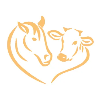 Samolepící dekorace Kůň s kravičkou v srdíčku levá láska ke zvířatům (08 - béžová) SAMOLEPKA NA AUTO, NÁLEPKA, FÓLIE, POLEP, TUNING, VLASTNÍ TEXT, TISK, AUTOSAMOLEPKY.cz, POLEPY, OBRÁZEK, LOGO, 3D STICKERS