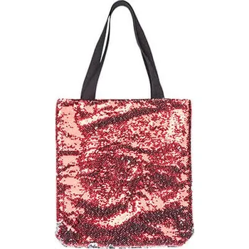 Taška s červenými flitry 35x38 cm sublimace termotransfer