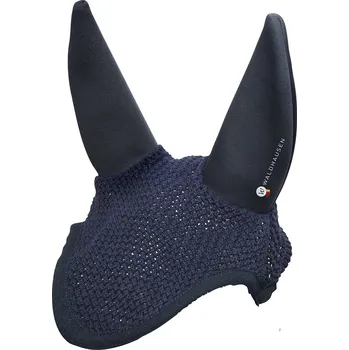 Koňská maska proti hmyzu Čabraka na uši Waldhausen Quiet tmavě modrá