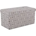 Tempo Kondela Fargo textil bílý/šedý