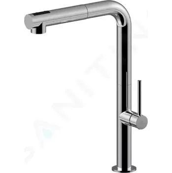 Vodovodní baterie Paffoni Chef Dřezová baterie s výsuvnou sprškou, chrom, CH985CR