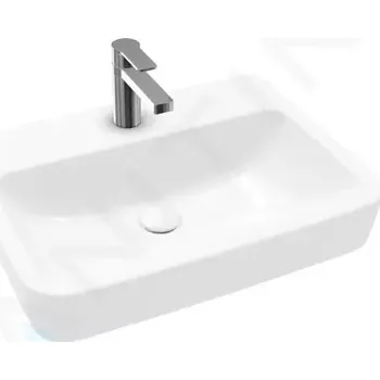 Umyvadlo Villeroy & Boch O.novo Umyvadlo na desku, 60x46 cm, bez přepadu, otvor pro baterii, alpská bílá, 4A416L01