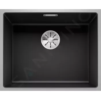 Granitový dřez Blanco Subline 500 Silgranitový dřez, 54x44 cm, SteelFrame, černá, 525997