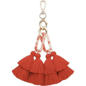 Flamenco Mystique Velký Přívěsek na Klíče s Střapci XXL, Délka 19 cm, Barva BRL40KOR