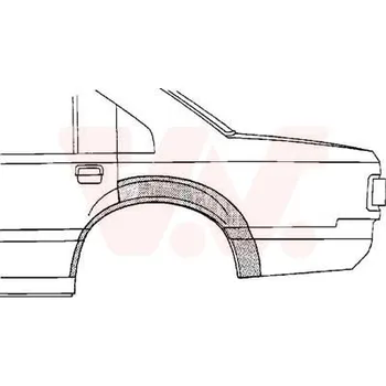 Příslušenství karosérie Boční stěna VAN WEZEL 5326147