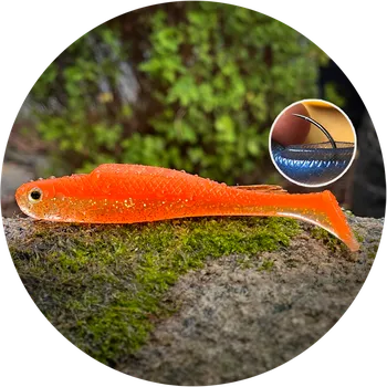 Umělá nástraha RedBass Gumová Nástraha Ripper Kicker Orange G UV - L 100 mm