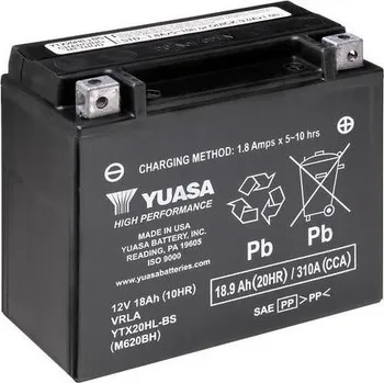 Motobaterie Továrně aktivovaná motocyklová baterie YUASA YTX20HL