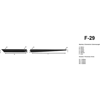 Lišta karosérie Boční lišty na dveře Chevrolet Spark 2012-2015 F29 | Rider