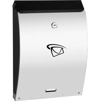 Poštovní schránka Poštovní schránka C4 S-20 LUX - černo-nerezová