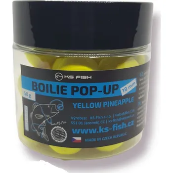 Boilies KS Fish Boilie Pop-up 18mm yellow pineapple