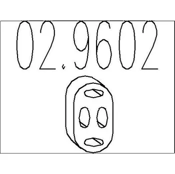 Tlumič výfuku Zarážka, tlumič výfuku MTS 02.9602