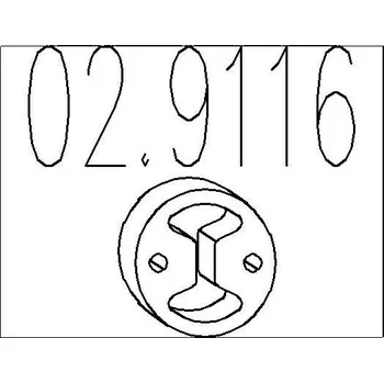 Tlumič výfuku Zarážka, tlumič výfuku MTS 02.9116