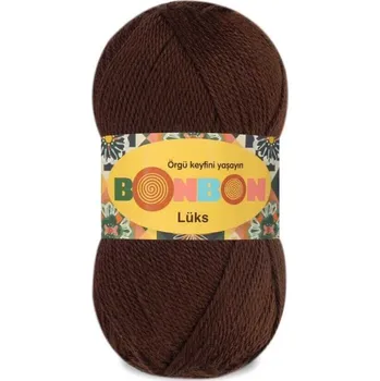 Příze Nako BONBON Lüks Barva: hnědá tmavá - 98297