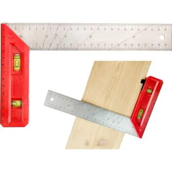 Úhloměr KRAFT&DELE Úhelník tesařský hliníkový 150x200mm KD10725