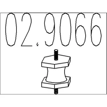 Tlumič výfuku Zarážka, tlumič výfuku MTS 02.9066