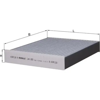 Kabinový filtr Filtr, vzduch v interiéru MAHLE LAK 855