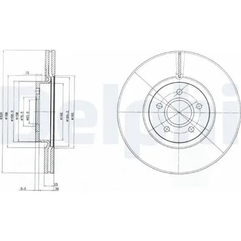 Brzdový kotouč Brzdový kotouč DELPHI BG4056C
