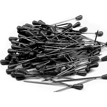 Špendlíky délka 60 mm čalounické - černá (100 ks)