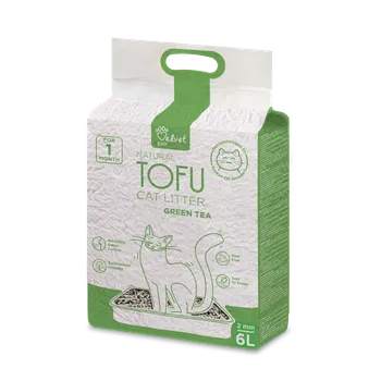 Podestýlka pro kočku Kočkolit VELVET PAW 2,6 kg / 6 l (2 mm granule) - zelený čaj