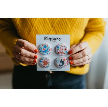 Dekorativní magnet ePiPí Sada magnetů - Mláďata (velryba, liška, jezevec, vydra)