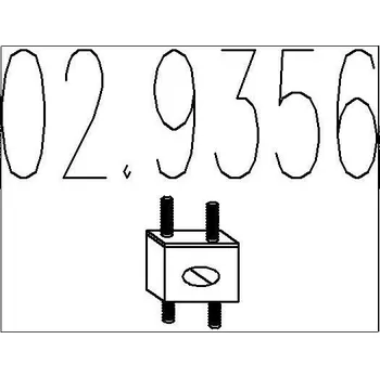 Tlumič výfuku Zarážka, tlumič výfuku MTS 02.9356