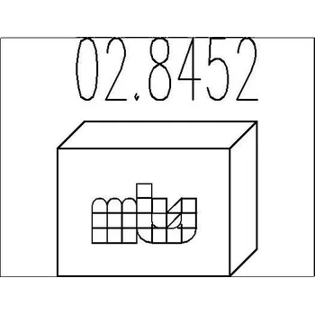Tlumič výfuku Montazni sada, tlumic vyfuku MTS 02.8452