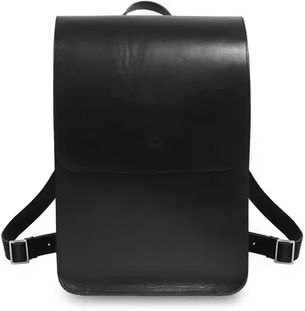 Městský batoh Vasky Charles kožený batoh černý