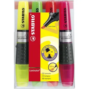 Zvýrazňovač Zvýrazňovač STABILO LUMINATOR - sada 4 ks