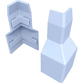 soklová lišta ZOFITHERM Vnější roh pro LNF ukončovací lišty nopové fólie - ŠEDÁ 9006