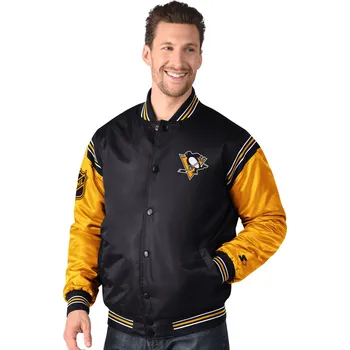 Pánská větrovka G-III Pánská bunda Pittsburgh Penguins NHL Enforcer Jacket Velikost: L