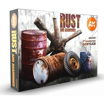 AK Interactive AK Acrylics 3Gen SET AK11605 RUST SET (6x17ml)