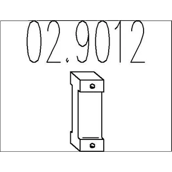 Tlumič výfuku Zarážka, tlumič výfuku MTS 02.9012