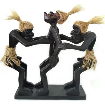 Etno Socha Kamasutra Křovák Trio 5 / Dřevo 25cm