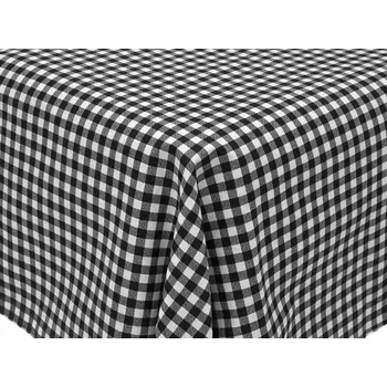 Mirtex Plátno DOMESTIK 145/21375-9 Káro Černé kostky 7mm šíře 150cm Ceník: METRÁŽ: od 1 metrů