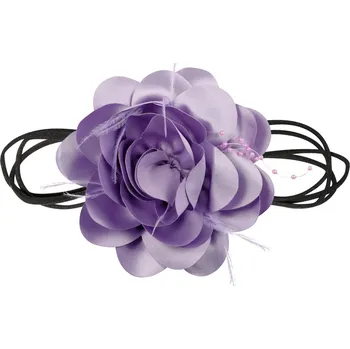 Náhrdelník ORNAMENTI|náhrdelník s velkou kyticí Barva: Fialová