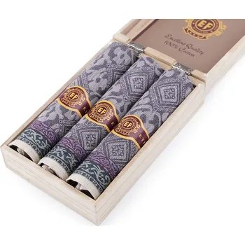 Látkový kapesník Pánský kapesník / dárková kazeta - Mix2 mix náhodných barev a vzorů