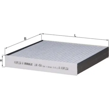 Kabinový filtr Filtr, vzduch v interiéru KNECHT LAK 454