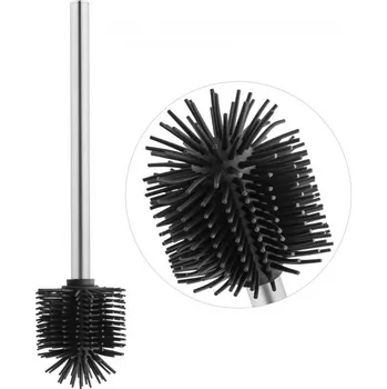 WC štětka Erga Zapasowa szczotka toaletowa do wc silikon czarna - Yoka