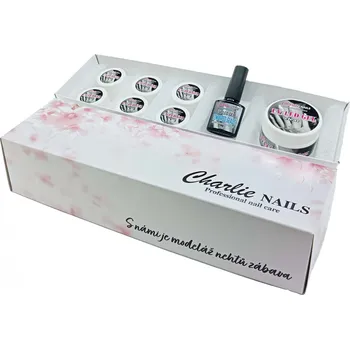 Charlie sada na gelové nehty Glitter