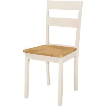 Jídelní židle NEIO židle, bílá/dub + vyzvednutí ZDARMA