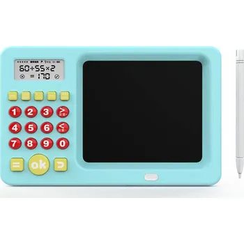 Chytrá Výuková Pomůcka pro děti, kalkulačka, displej + tužka, modrá