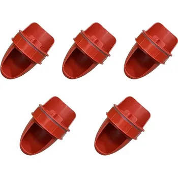 Krmítko pro ptáka Vodotěsné gravitační krmítko pro drůbež, 1ks - Červená 5ks