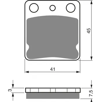Brzdová destička Brzdové destičky GOLDFREN 144 K5