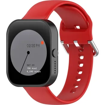 VSECHNONAMOBIL 74455 SILICONE Vyměnitelný řemínek pro CMF Watch Pro červený
