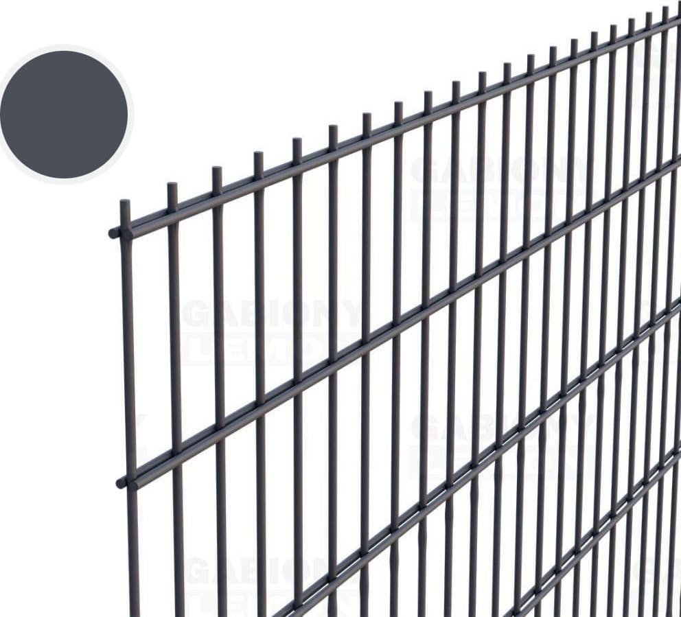 2D Plotový panel výška 103 cm, oko 200x50 mm, ANTRACIT