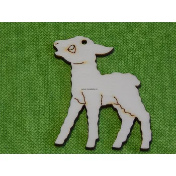 Stavební deska Dřevěný výřez z překližky, JEHŇÁTKO, 4x5cm, 1ks